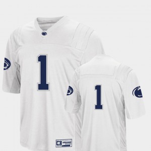 For Men Nittany Lions #1 White College Football Colosseum Jersey 193109-146