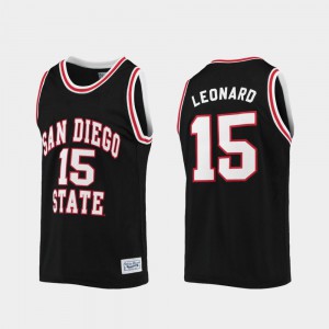 For Men's San Diego State Aztecs #15 Kawhi Leonard Black Alumni Limited College Basketball Jersey 712824-149