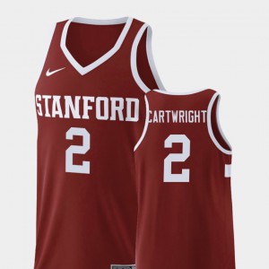 Men's Stanford #2 Robert Cartwright Wine Replica College Basketball Jersey 722164-959