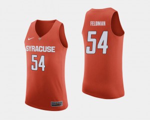 Men's Orange #54 Ky Feldman Orange College Basketball Jersey 896563-663