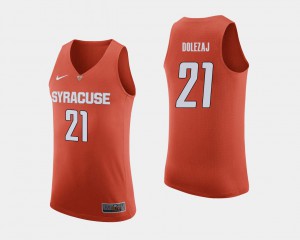 For Men's Syracuse #21 Marek Dolezaj Orange College Basketball Jersey 793409-428