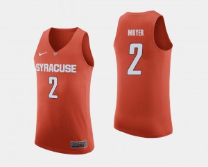 For Men's Syracuse #2 Matthew Moyer Orange College Basketball Jersey 732770-511