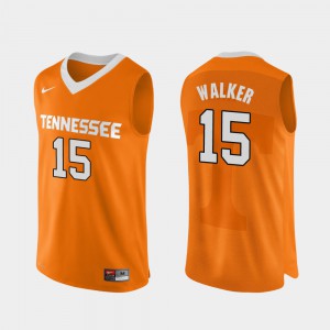 For Men Tennessee Volunteers #15 Derrick Walker Orange Authentic Performace College Basketball Jersey 340525-808