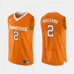 For Men UT VOLS #2 Grant Williams Orange Authentic Performace College Basketball Jersey 192670-933