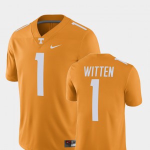 Men Tennessee Vols #1 Jason Witten Tennessee Orange Alumni Football Game Player Jersey 503046-975