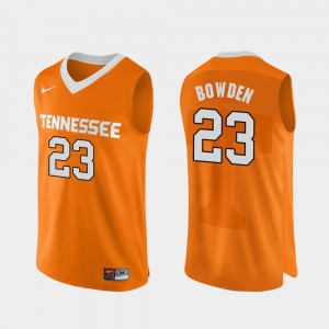 For Men UT VOLS #23 Jordan Bowden Orange Authentic Performace College Basketball Jersey 769421-462