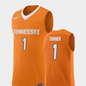 For Men University Of Tennessee #1 Lamonte Turner Orange Replica College Basketball Jersey 481220-508