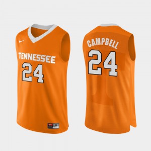 Men UT #24 Lucas Campbell Orange Authentic Performace College Basketball Jersey 713830-421