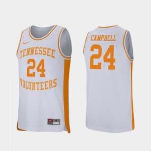 Men University Of Tennessee #24 Lucas Campbell White Retro Performance College Basketball Jersey 508670-967