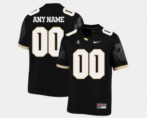 Men Knights #00 Black College Football American Athletic Conference Customized Jersey 168246-876