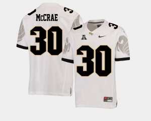 Mens UCF Knights #30 Greg McCrae White College Football American Athletic Conference Jersey 704998-839