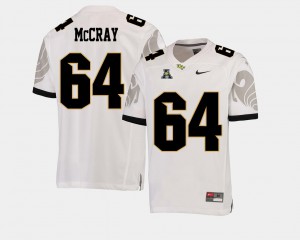 Men UCF #64 Justin McCray White College Football American Athletic Conference Jersey 336505-279