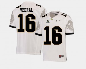 Men UCF Knights #16 Noah Vedral White College Football American Athletic Conference Jersey 645082-866