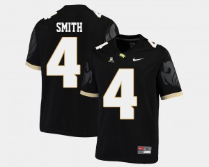 Men's UCF #4 Tre'Quan Smith Black College Football American Athletic Conference Jersey 784058-979