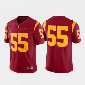 Men USC #55 Cardinal Game College Football Jersey 545832-678