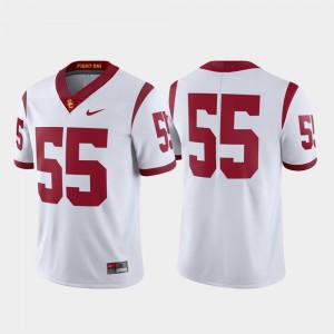 For Men's USC #55 White Limited Football Jersey 671896-741