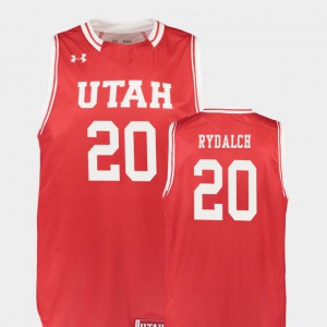 For Men Utah #20 Beau Rydalch Red Replica College Basketball Jersey 179712-155
