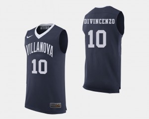 For Men's Wildcats #10 Donte DiVincenzo Navy College Basketball Jersey 850242-712