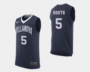 Men's Wildcats #5 Phil Booth Navy College Basketball Jersey 875463-159