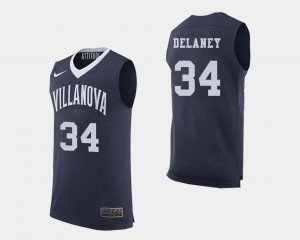 For Men's Villanova #34 Tim Delaney Navy College Basketball Jersey 240174-709