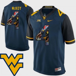 For Men Mountaineers #4 Kennedy McKoy Navy Pictorial Fashion Football Jersey 320841-304