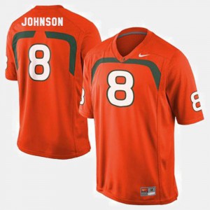 For Kids Hurricanes #8 Duke Johnson Orange College Football Jersey 710981-954