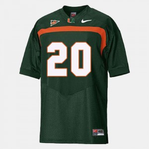 Youth(Kids) Miami #20 Ed Reed Green College Football Jersey 810257-560