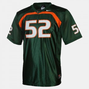 Youth Miami #52 Ray Lewis Green College Football Jersey 845100-508