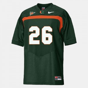 Youth University of Miami #26 Sean Taylor Green College Football Jersey 681593-488