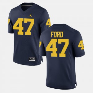 Men's Michigan #47 Gerald Ford Navy Alumni Football Game Jersey 553303-239