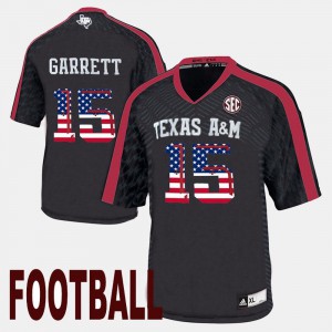 Men's Texas A&M #15 Myles Garrett Black US Flag Fashion Jersey 632492-480
