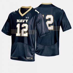Mens United States Naval Academy #12 Navy College Football Jersey 518420-498
