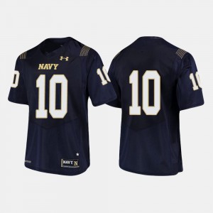 For Men Midshipmen #10 Malcolm Perry Navy College Football Jersey 423244-293