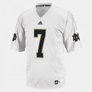 Youth(Kids) Notre Dame #7 Stephon Tuitt White College Football Jersey 359962-284