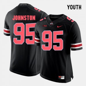 Youth OSU #95 Cameron Johnston Black College Football Jersey 873298-131