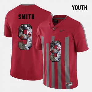 Youth OSU #9 Devin Smith Red Pictorial Fashion Jersey 740861-753