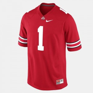 Men's OSU #1 Dontre Wilson Red College Football Jersey 885485-774
