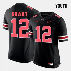 Youth(Kids) Buckeyes #12 Doran Grant Black College Football Jersey 941857-475