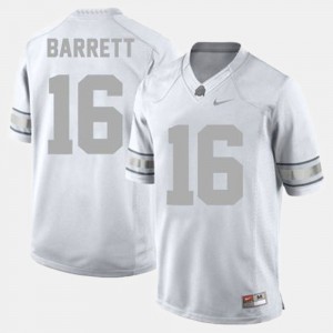 For Men OSU Buckeyes #16 J.T. Barrett White College Football Jersey 311921-685