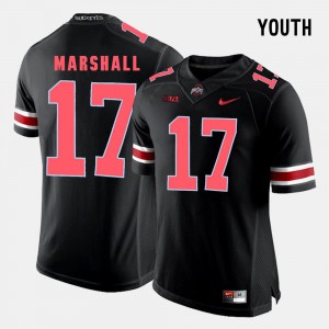 Youth(Kids) Buckeye #17 Jalin Marshall Black College Football Jersey 120622-970