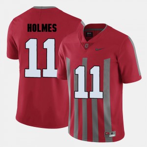 Men Ohio State #11 Jalyn Holmes Red College Football Jersey 339915-736