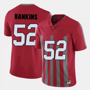 Men Ohio State #52 Johnathan Hankins Red College Football Jersey 975539-282