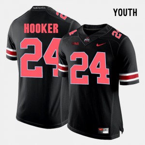 Youth Ohio State #24 Malik Hooker Black College Football Jersey 428484-879