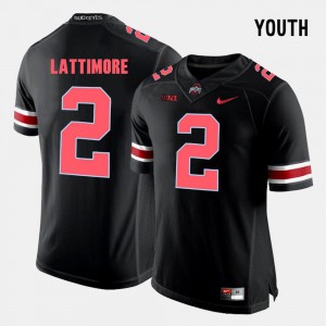 Youth Ohio State #2 Marshon Lattimore Black College Football Jersey 767941-450