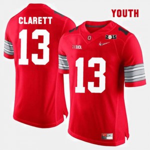 Youth OSU #13 Maurice Clarett Red College Football Jersey 656339-188