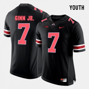 Kids Ohio State #7 Ted Ginn Jr. Black College Football Jersey 929695-398