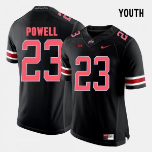 Kids Ohio State #23 Tyvis Powell Black College Football Jersey 555299-141
