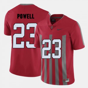 Men Ohio State Buckeye #23 Tyvis Powell Red College Football Jersey 924412-144