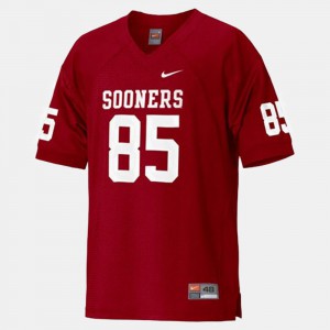 For Men's Sooners #85 Ryan Broyles Red College Football Jersey 397543-357
