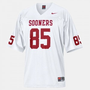 Kids Oklahoma Sooners #85 Ryan Broyles White College Football Jersey 685349-228